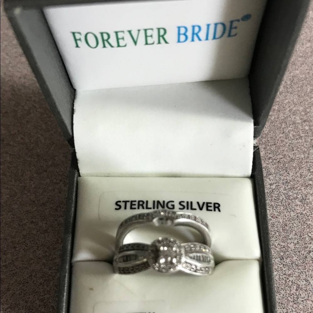 Sterling silver diamond